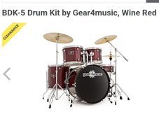 Drum kit shells from gear4music