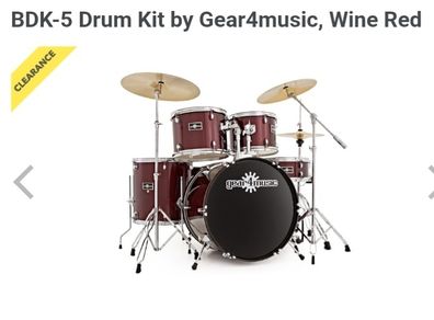 Drum kit shells from gear4music