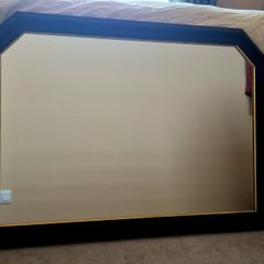 Black wooden mirror