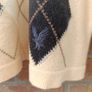 Vintage Lyle & Scott Argyle 100% New Wool Knit Jumper Mens Medium M Image 4