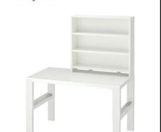 desk with shelf unit