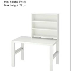 desk with shelf unit