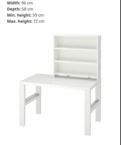 desk with shelf unit