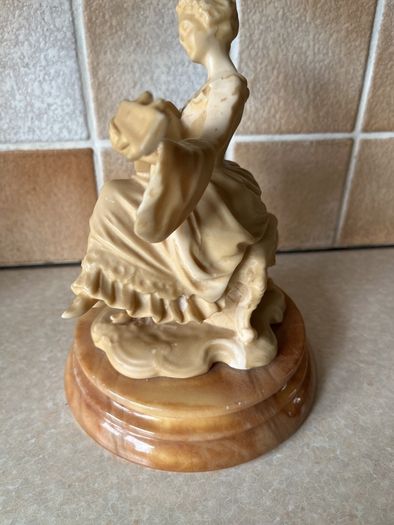 Vintage Midcentury Lady playing a Mandilin