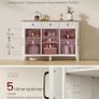 Vintage Kitchen Cabine, Sideboard with Drawers, Storage Cabinet with Doors, Adjustable Shelf, Country Style for Living Room, Kitchen Image 3