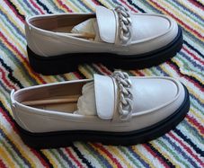Next Bone White Comfort Chunky Loafers