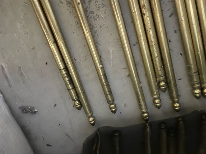 Brass vintage stair rods