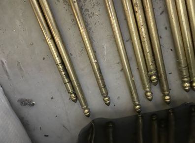 Brass vintage stair rods