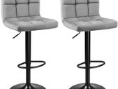 _2 set Grey bar stools adjustable