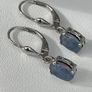 Sterling silver 925  Boulder Opal Triplet Earrings in Platinum Plated Sterling Silver Image 4