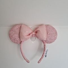 Girls 4-7yrs pink sequin Minnie Mouse headband