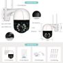5mp Wifi Outdoor Camera Ptz Ip Speed Dome Cctv Security Calving System Image 3