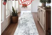MULTIPLE SIZES AVAILABLE | Abstract Runner Rug for Hallways 65x240cm Extra Long Modern Rug Runners Faux Wool Bedroom Rug Floor Carpet Runner Non Shedding Throw Rugs for Bedroom