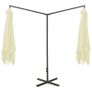 Double Parasol with Steel Pole Sand 600x300 cm Image 5