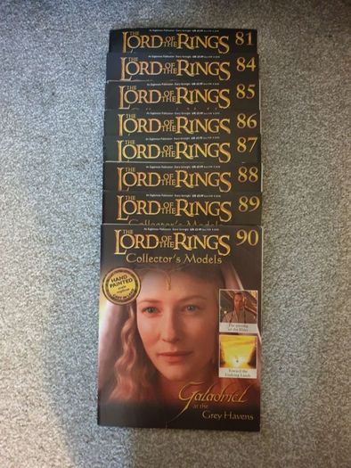 Lord of the Rings (lead) 86 models total.