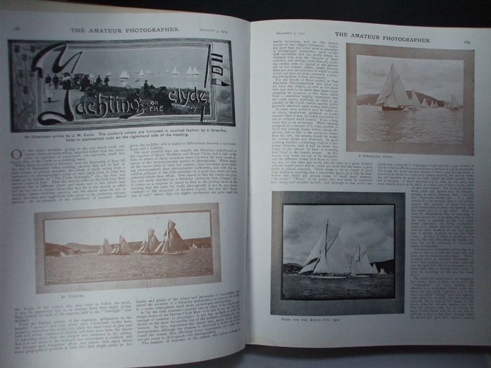 SALE!  THE AMATEUR PHOTOGRAPHER - 1903 - The Popular Illustrated Journal for All Photographers - Volume XXXVIII - July to December 1903