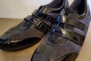 Ladies real leather flat shoes Soffice Sogno black size 7 UK SALE