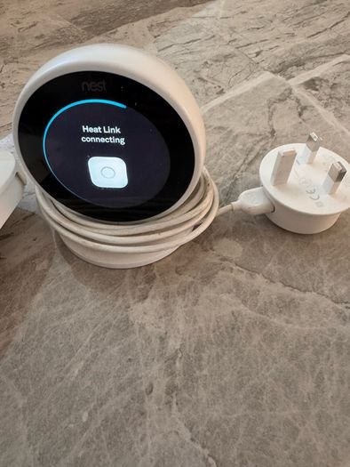 Nest thermostat, stand, boiler controller