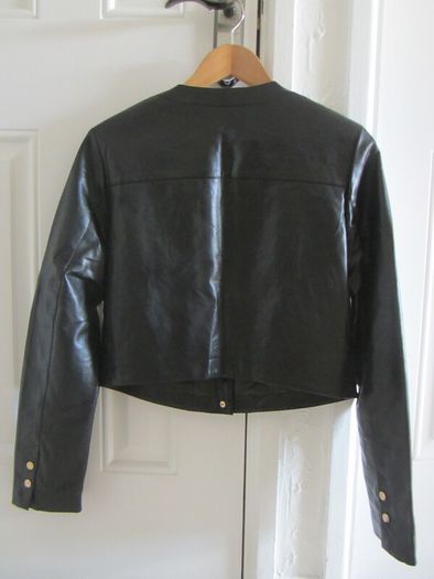 Soft Black Faux Leather Jacket - BNWT