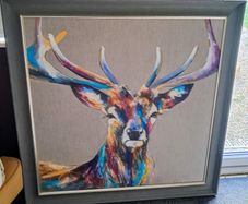 Multicoloured Stag Painting