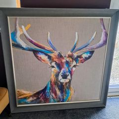 Multicoloured Stag Painting