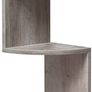 MULTIPLE COLOURS AVAILABLE Corner Shelf, 5-tier Floating Wall Shelf With Zigzag Design, Bookshelf, White Image 4