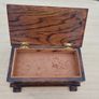 Wooden miniature vintage bench with music box Image 3