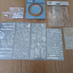 Double Sided Tape 9mm x 25m and card making stickers and embellishments