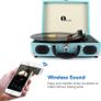 Belt-Drive 3-Speed Portable Record Player Bluetooth Vinyl Turntable with Built in Image 6