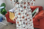 ReDUCED frill @ neck dress