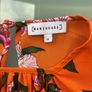 Flowery orange blouse from warehouse Image 2