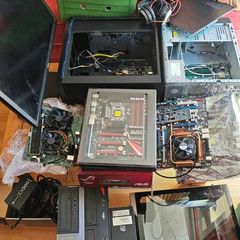 Old pc's  and accessories and monitor
