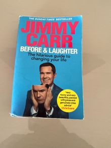 Jimmy Carr Before & Laughter paperback book