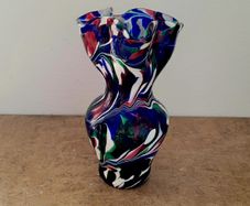 Mid-century layered glass vase