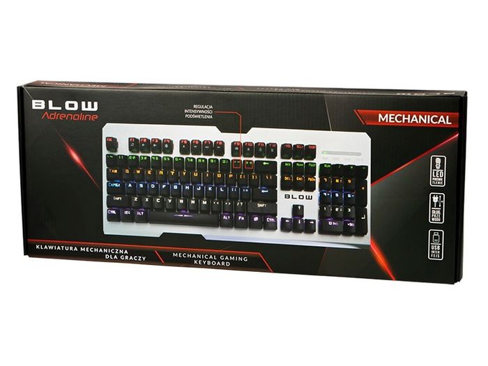 New 104 Keys QWERTY Wired LED Mechanical Gaming PC USB Metal Keyboard # 1500