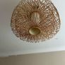 Large Woven Rattan Bamboo Pendant Lampshade, Boho Style Image 2