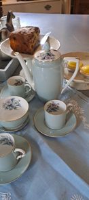 Royal Worcester Coffee Set Mid Century