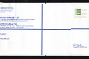 1990 Ireland Postage paid Imprint Registered envelope Size H (no compensation on reserve) Mint