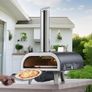 Outdoor Pizza Oven, 12 in Wood Fired Pizza Ovens, Pellet Pizza-Stove with Thermometer & Electric Rotation, Portable Pizza-Maker for Outside Backyard Patio Camping, Pizza-Stone, Carry Bag, Shovel Image 3