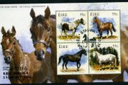 2011 Ireland Stampa Public Souvenir The Irish Horse Commemorative Stamps Miniature Sheet Overprinted for Stampa cancelled with show cancel of 21st October 2011.
