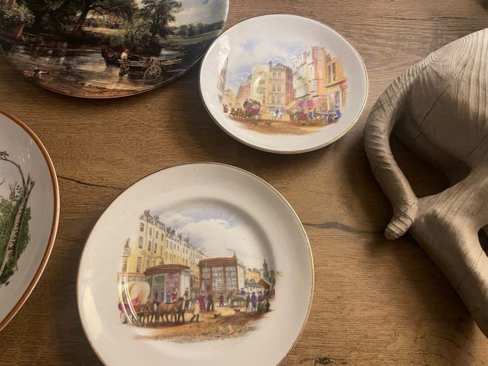 Eight old plates