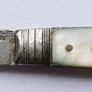 Antique Sterling Silver and Mother of Pearl Knife 1820s. 20,7g Image 3