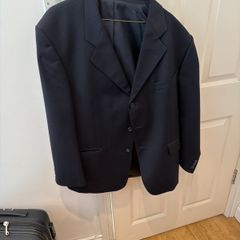 Men's navy suit jacket
