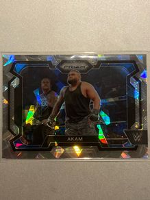 WWE Akam Panini Cracked Ice Prizm 2024