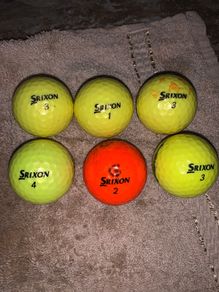 (6) Srixon Colored golf balls