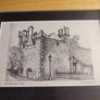 Framed Print Of Pencil Sketch Of "dalkey Castle Dalkey Co. Dublin Signed Maurice Pitaldo Image 9