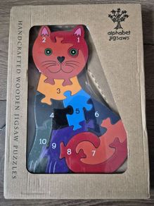Numbers Cat jigsaw puzzle by Alphabet Jigsaws Brand new