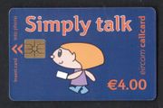 2002 Ireland EUR4 Simply Talk final definitive range (Gemplus) Call Card used