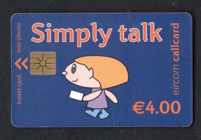 2002 Ireland EUR4 Simply Talk final definitive range (Gemplus) Call Card used