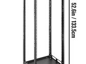 Open Frame 4-Post Network Server Rack 25 U Design Cold-rolled Steel Rack 1200 LBS Load Capacity With 4 Casters for Server